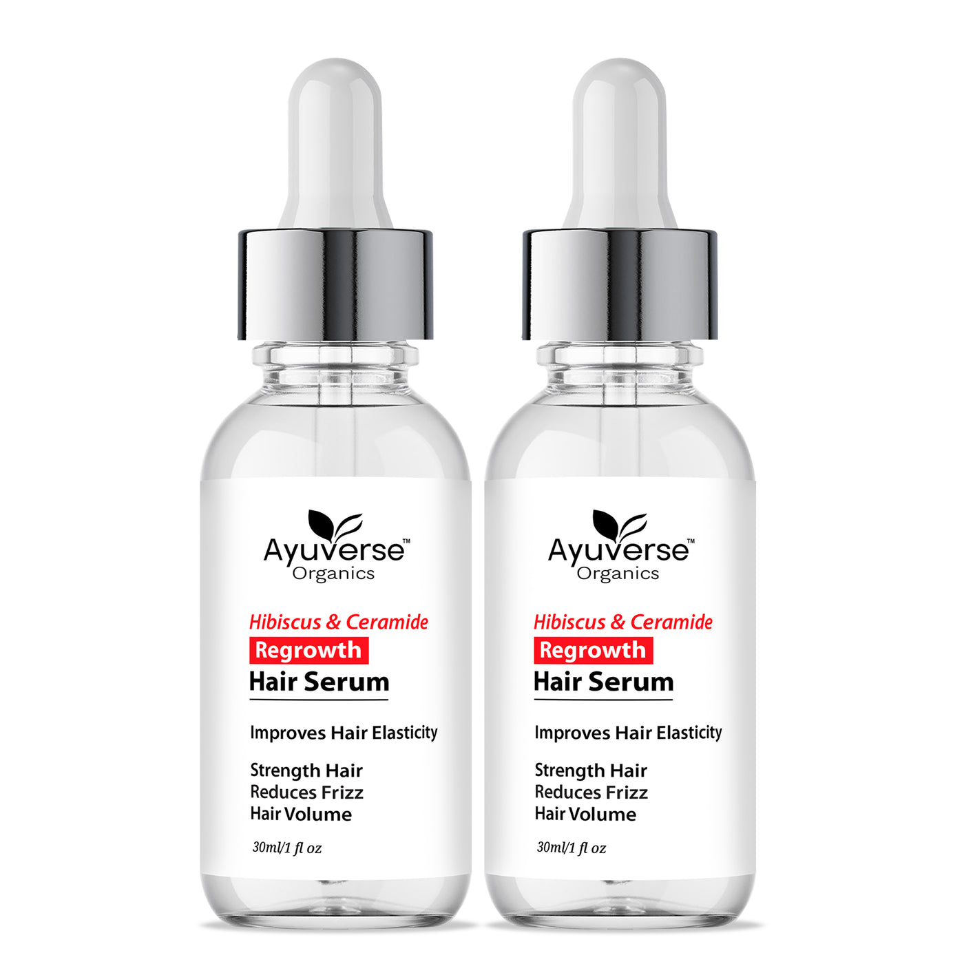 Ayuverse Organics Hibiscus And Ceramide Hair Regrowth Serum “Pack Of 2”