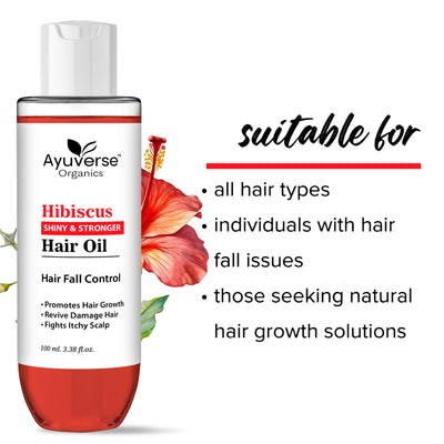 Ayuverse Organics Hibiscus Hair Oil For Hairfall Control “Pack Of 2”