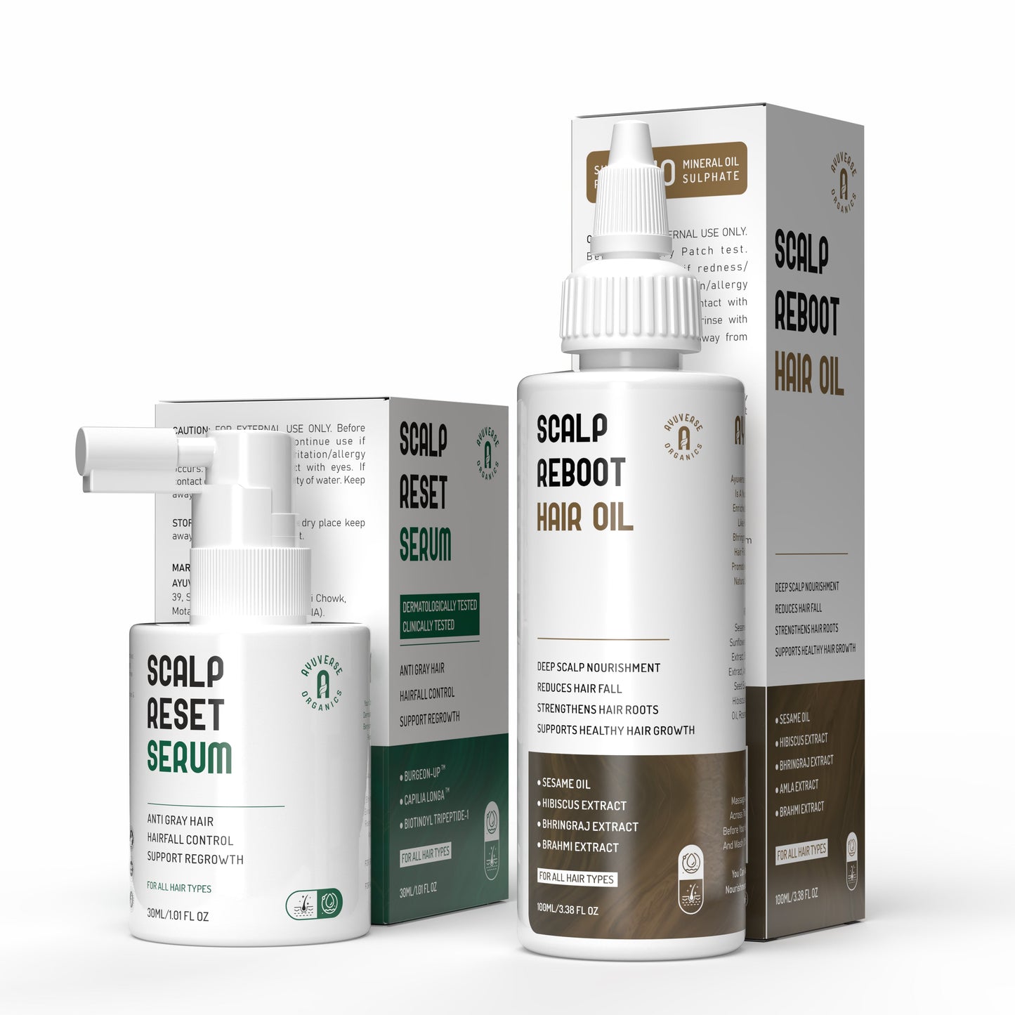 Scalp Reset Serum & Scalp Reboot Hair Oil Combo