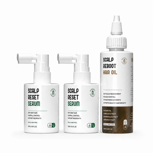 2 Scalp Reset Serum & 1 Scalp Reboot Hair Oil Combo